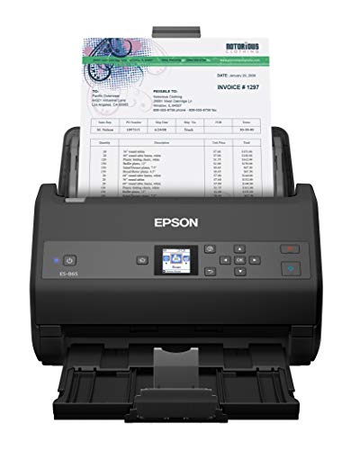 Epson Workforce ES-865 高速カラー両面ドキュメント スキャナー (Twain ドライバー...