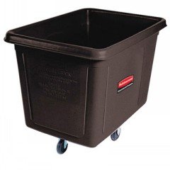 Rubbermaid RCP4616BLA - ブラック ランドリーアンプ;廃棄物収集キューブトラック、16立方フィート