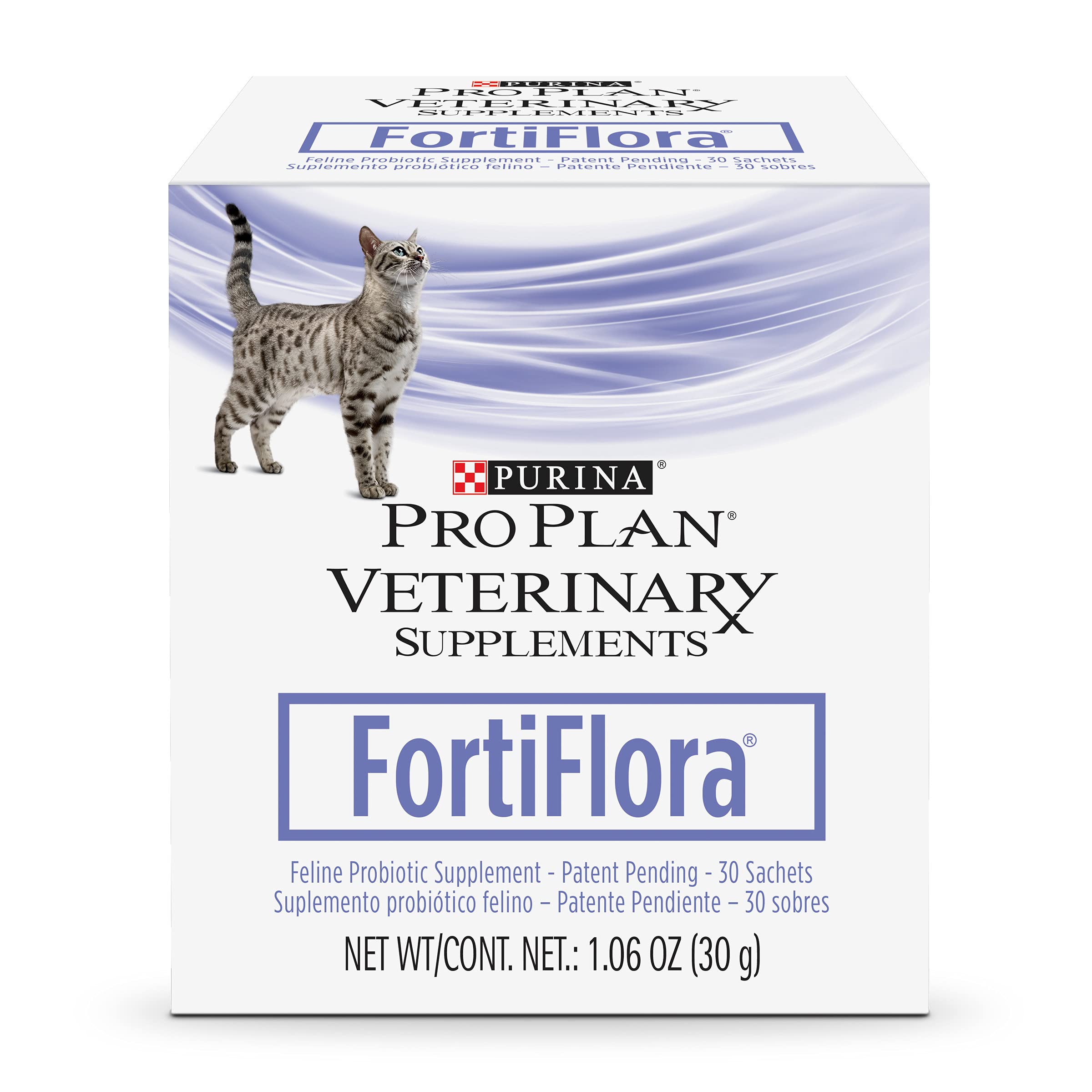 Purina Fortiflora 猫用プロバイオティクスパウダーサプリメント、プロプラン獣医用サプリメント プロバイオティクス猫用サプリメント