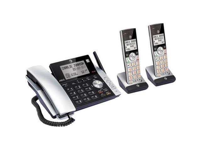 AT&T CL84215 DECT 6.0 デジタル応答機能付き拡張可能なコードレス電話システム