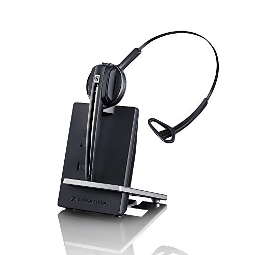  EPOS Sennheiser D 10 USB ML - US (506418) 片面ワイヤレス DECT ヘッドセット、直接ソフトフォン接続、ノイズ キャンセリング マイク付き、Skype for Business 認定 (ブラック)...