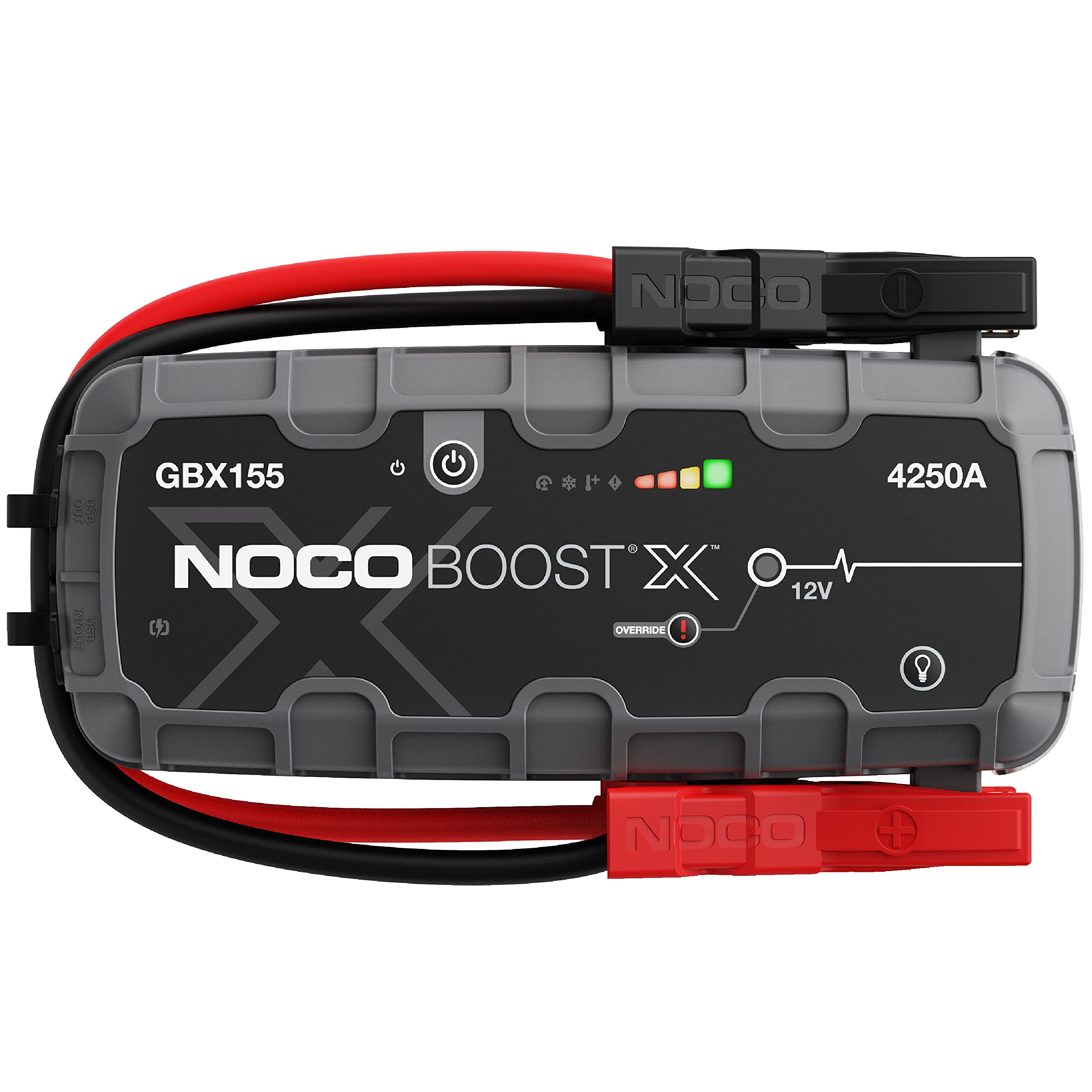  NOCO Boost X GBX155 4250A 12V ウルトラセーフ ポータブル リチウム ジャンプ スターター、カーバッテリー ブースター パック、USB-C パワーバンク充電器、...