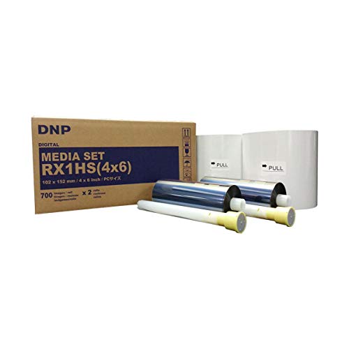 DNP DS-RX1HS ダイサブプリンター用の 4x6 インチ印刷メディア。 1ロールあたり700枚のプリン...