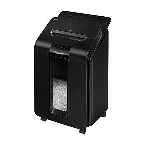 Fellowes AutoMax 100M オートフィードシュレッダー、ブラック、26.4 フィート x 15.4 フィート x 14.6 フィート