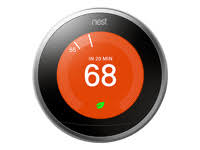 NESFH Nest Learning Thermostat第3世代、ステンレス鋼、AmazonAlexaで動...