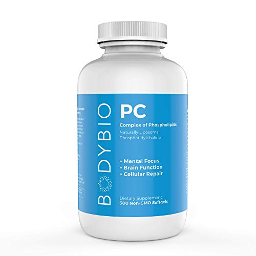 BodyBio -PCホスファチジルコリン、細胞の健康のためのリポソームリン脂質複合体-脳機能、集中力、記憶力...