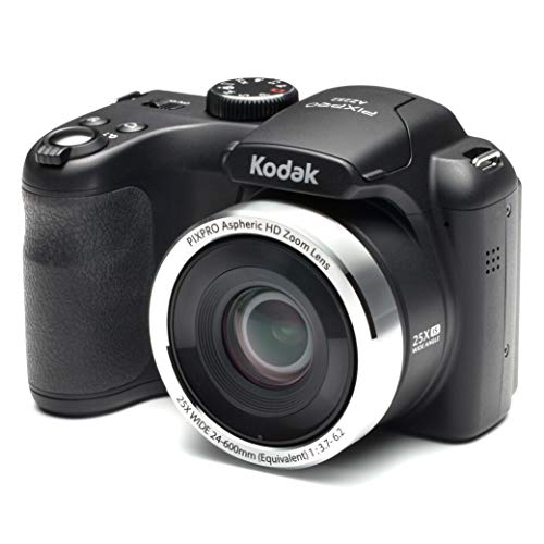 Kodak PIXPRO AZ252 3 を備えたポイント アンド シュート デジタル カメラLCD、ブラック