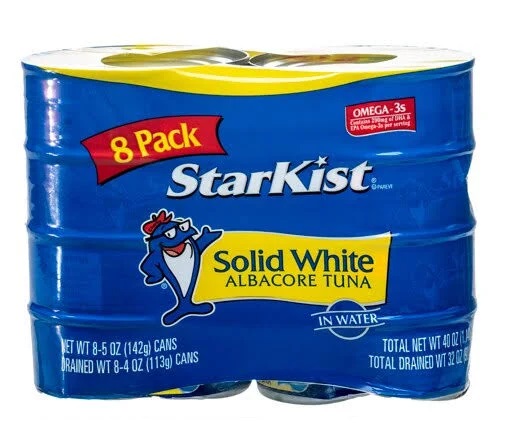 StarKist マグロ、ビンナガ、白一色、水中-8パック、5オンス缶