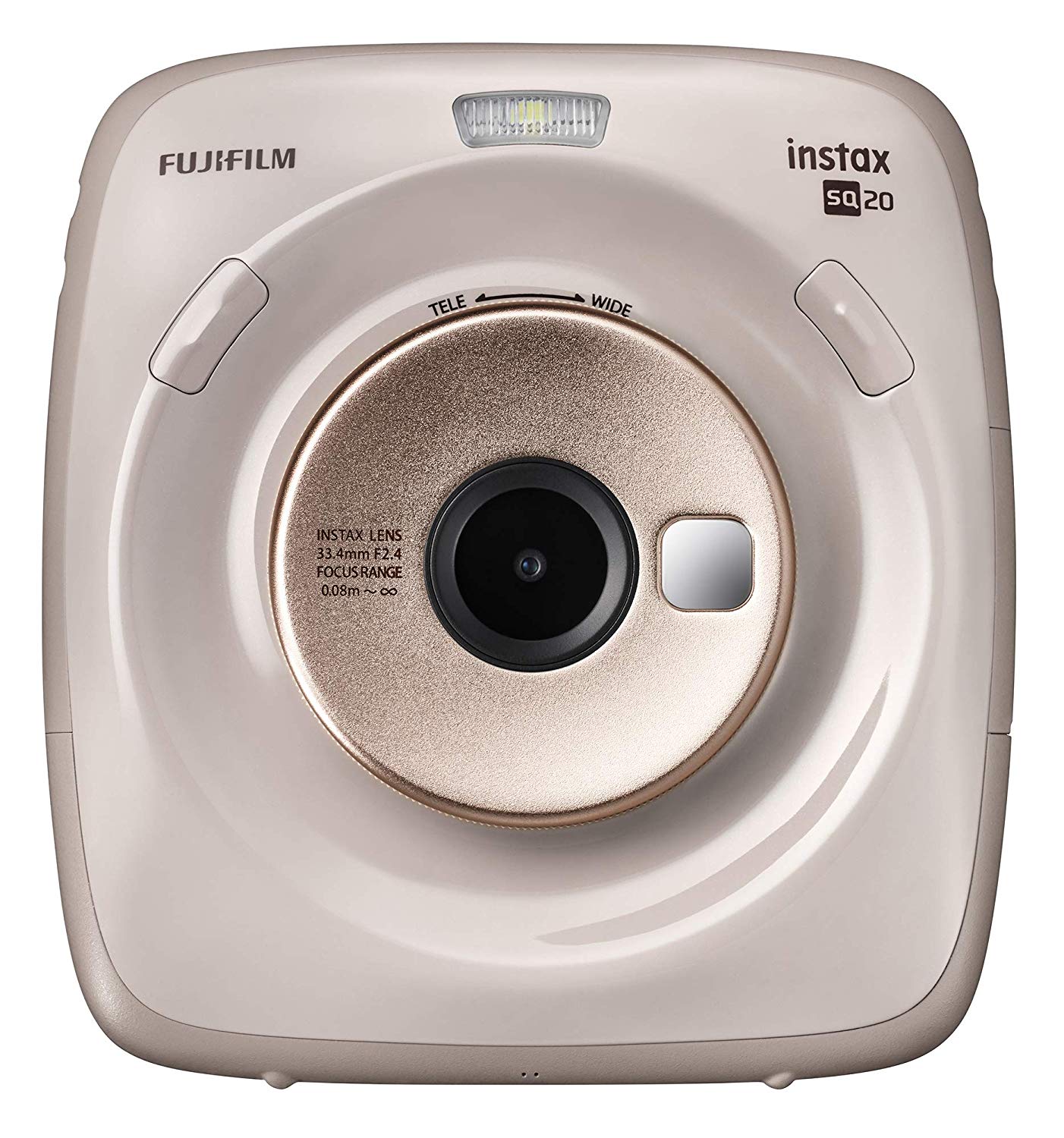 Fujifilm Instax Square SQ20ハイブリッドインスタントカメラ（ベージュ）
